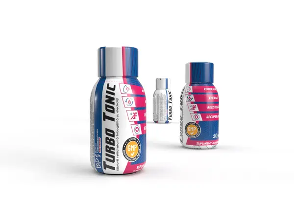 Turbo Tonic, Tonic Energizant împotriva Oboselii și Extenuării, Soluție 50 ml.