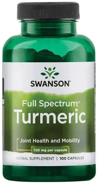 Turmeric, 720 mg, 100 capsule, Swanson