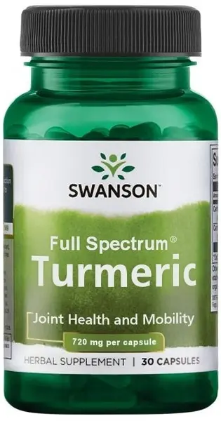 Turmeric, 720 mg, 30 capsule, Swanson