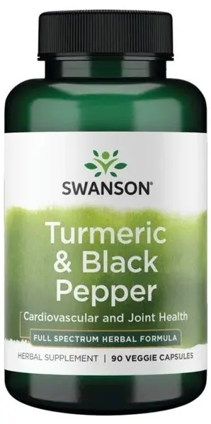 Turmeric & Black Pepper, 90 capsule, Swanson