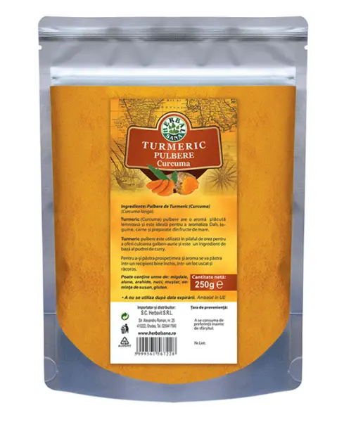 Turmeric (Curcuma) pulbere 250 g