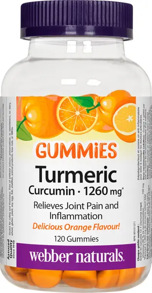 Turmeric Curcumin, 120 tablete de jeleu, Webber Naturals