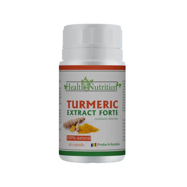 Turmeric Extract Forte 100% natural, 60 capsule, Health Nutrition