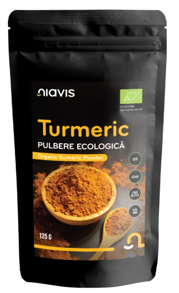 Turmeric Pulbere ecologica, 125g, Niavis