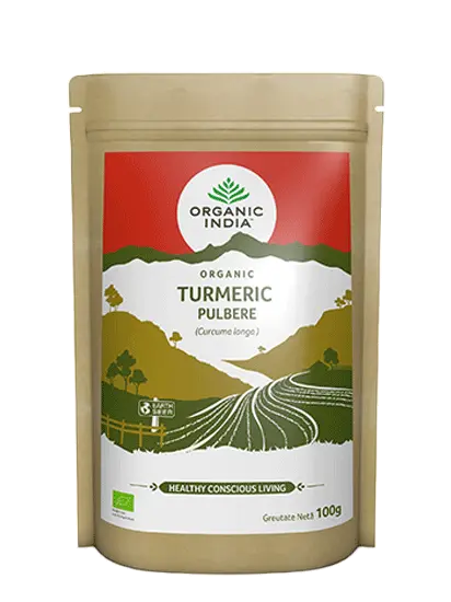 Turmeric pulbere fara gluten, 100g, Organic India