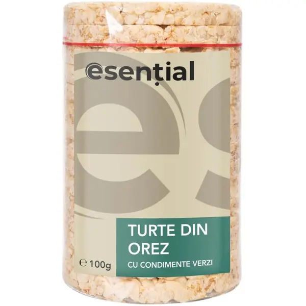 Turte din Orez cu Condimente Verzi Esential'aroms, 100 g