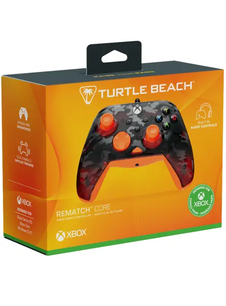 Turtle Beach Rematchtm Core Ghost Black Camo/orange