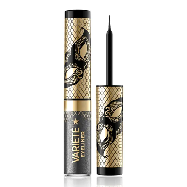 Tus de ochi lichid stralucitor Variete Waterproof No.04 Silver Dust, 4ml, Eveline Cosmetics