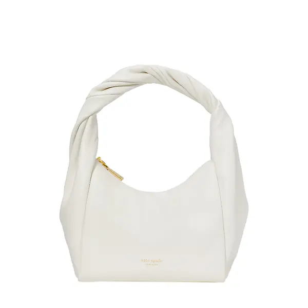 Twirl top-handle bag light cream