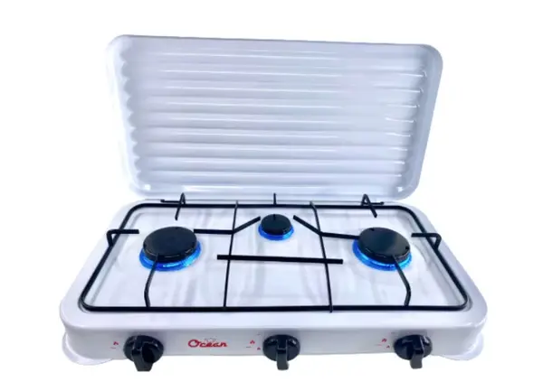 UB Aragaz portabil cu 3 ochiuri model 2855 alimentare butelie ALB