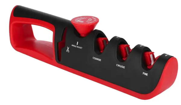 UB Ascutitor profesional de cutite ajustabil 4 in 1 Negru/Rosu