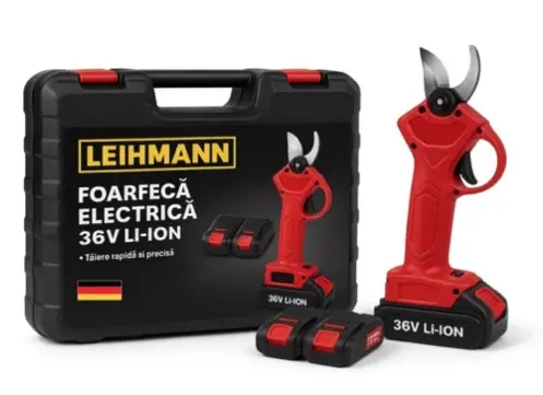 UB Foarfeca electrica pentru vita de vie crengi cu 2 Acumulatori 48V neagra