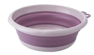 UB Lighean rotund pliabil 35cm ROZ