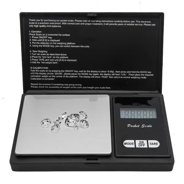 UB Mini cantar Digital Scale de buzunar, negru, BS