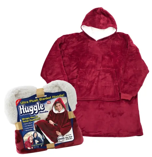 UB Patura ROSIE cu maneci stil hanorac cu gluga si buzunar,Huggle Hoodie