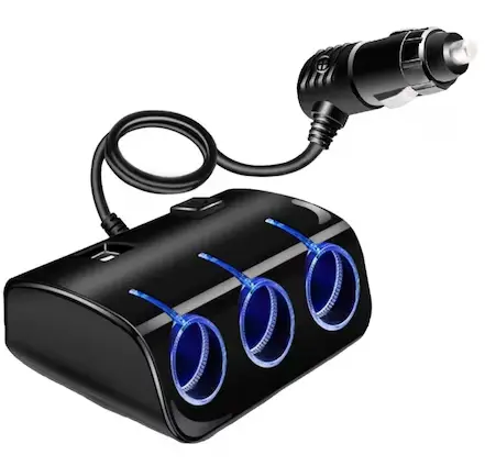 UB Priza NEAGRA 1506 auto cu 5 intrari buton On/OFF 120W
