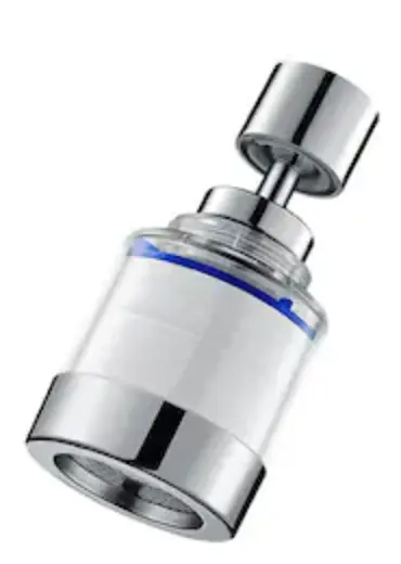 UB Set 2 CAP Robinet 2 in 1 cu buton WHITE 360 universal