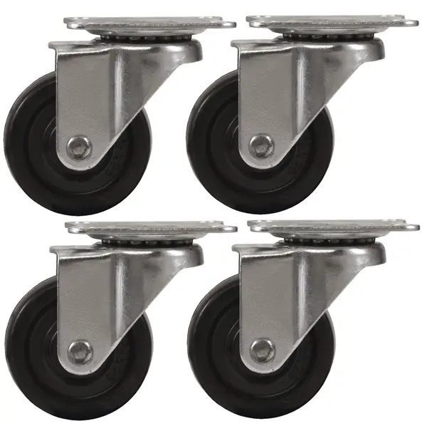 UB Set 4 Roti 40mm NEGRE Pivotante NEGRE ROTILE culoarea Negru