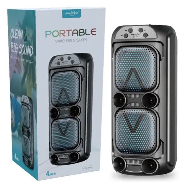 UB UB Boxa portabila KTS 1259 de 4 inch X 2 cu led multicolor