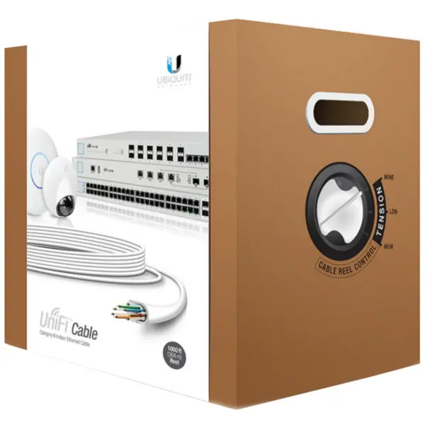 UBIQUITI Cablu retea Ubiquiti UniFi Indoor Cable UTP Cat6, Cupru, Rola 305m