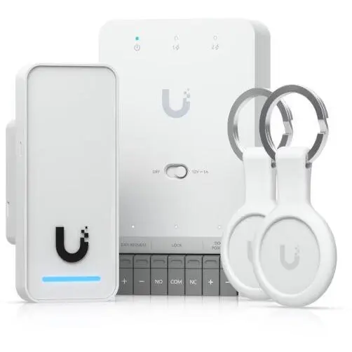 UBIQUITI Sistem control acces Starter Kit UBIQUITI UA-G3-SK, functioneaza cu aplicatia UniFi Access, PoE, Alb