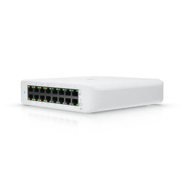 Ubiquiti Switch - Lite 16 PoE, 16 porturi, alb