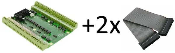 UCBB dual port breakout board + 2xIDC26-IDC26_250mm