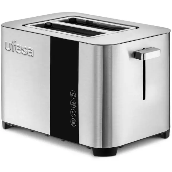 Ufesa Prajitor de paine UFESA Duo Deluxe, Functie Decongelare, 850W, Carcasa Otel Inoxidabil