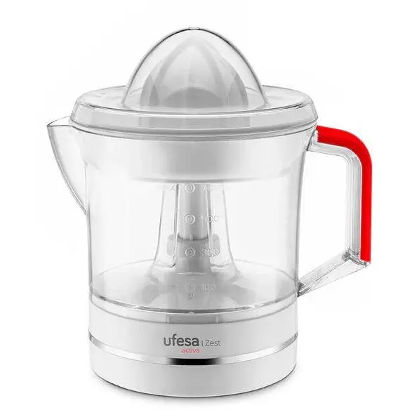 Ufesa Storcator de Fructe si Legume UFESA Zest Activa, 600W, 2 Viteze, Recipient Pulpa 0.7l