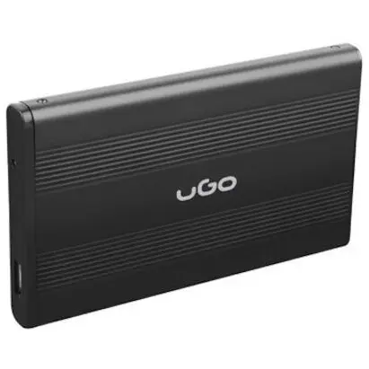 UGo Carcasa rack pentru hard disk, uGo, 2,5, USB, Aluminiu, Negru