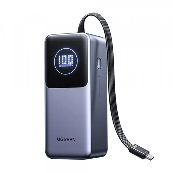 Ugreen Baterie Externa UGREEN PB723, 20000mAh, 130W, QC + PD, 1 x USB-A - 2 x USB-C, Gri