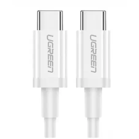 Ugreen CABLU alimentare si date Ugreen, US264, Fast Charging Data Cable pt. smartphone, USB Type-C la USB Type-C 5V/3A, 1m, alb