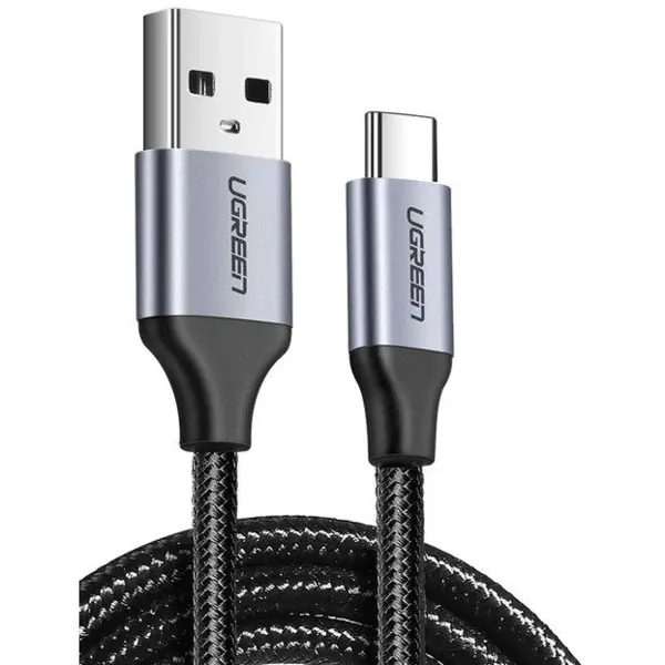 Ugreen CABLU alimentare si date Ugreen, US288, Fast Charging Data Cable pt. smartphone, USB 2.0 la USB Type-C 5V/3A, braided, 0.5m