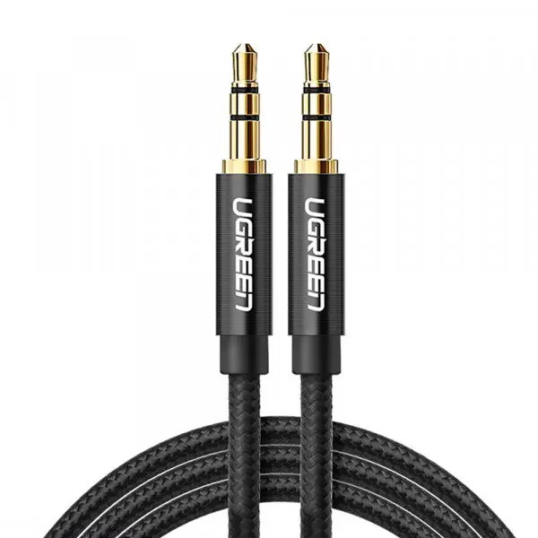 Ugreen Cablu Audio 3.5mm - 3.5mm UGREEN AV112, 1m, Negru