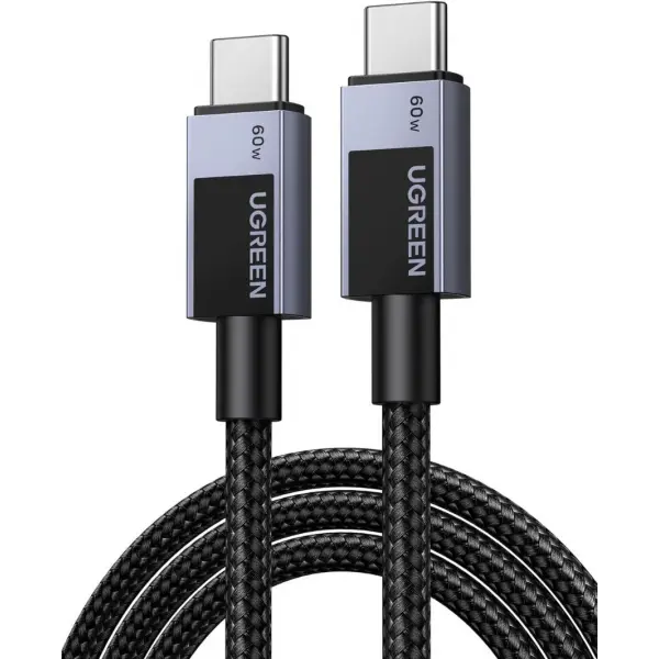 Ugreen Cablu Date si Incarcare USB-C - USB-C UGREEN L524, 60W, 2m, Gri