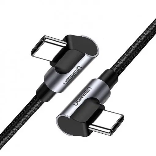Ugreen Cablu unghiular USB-C la USB-C UGREEN US323, PD, 3A 60W, 1m (negru) 70529
