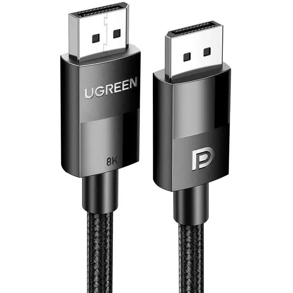 Ugreen CABLU video Ugreen, DP114 DP (T) la DP (T) 8K la 60Hz, lungime 3m, negru