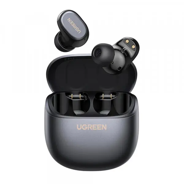 Ugreen Casti True Wireless UGREEN Dots (75628), Bluetooth, MultiPoint, Negru