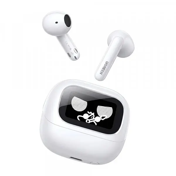 Ugreen Casti True Wireless UGREEN HiTune H6 Magic WS216 (65386), Bluetooth, ANC, MultiPoint, Alb
