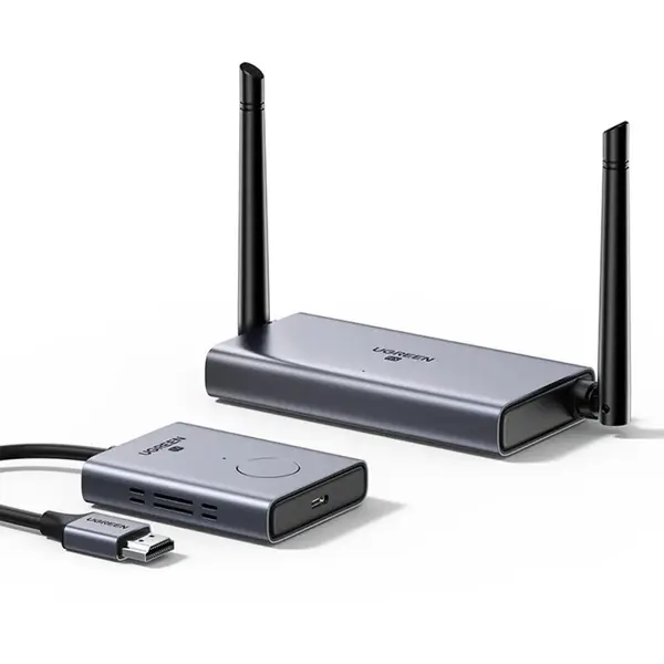 Ugreen Extender Wireless HDMI UGREEN CM506, Full HD 1080P, HDMI, VGA, Plug & Play, Gri