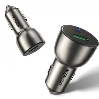 Ugreen Incarcator Auto 2xUSB-A, QC 3.0, 42.5W - Ugreen (60980) - Dark Blue