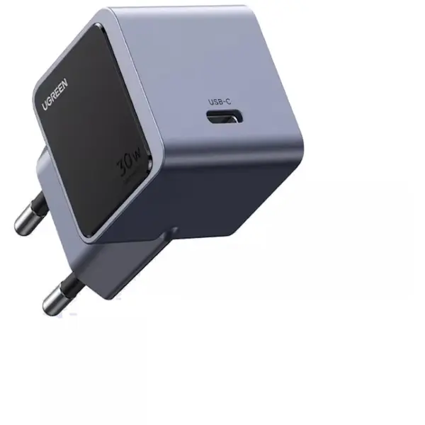 Ugreen Incarcator retea Ugreen Nexode Air 30W, GaNInfinity, USB-C, Negru/Gri