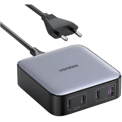Ugreen Incarcator UGREEN CD328 Nexode, 3x USB-C, USB-A, GaN, 100W (negru)