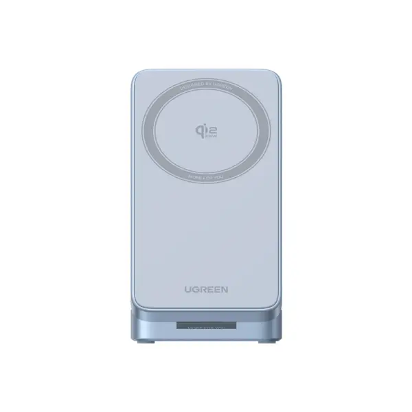 Ugreen Incarcator Wireless Ugreen MagFlow 3-in-1 Qi2, 25W, Albastru