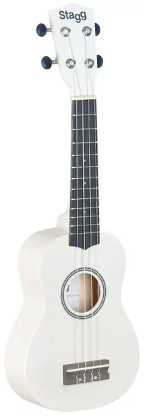 Ukulele soprano Stagg - US-White, cu husă, alb