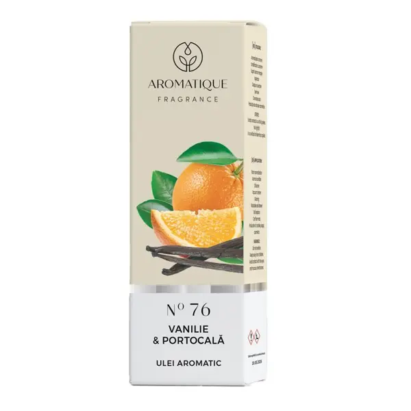 Ulei Aromat, Aromatique Vanilie si Portocala, 10 ml, Ambalat la Cutie