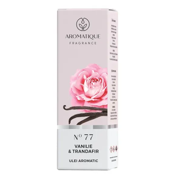 Ulei Aromat, Aromatique Vanilie si Trandafir, 10 ml, Ambalat la Cutie