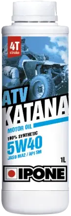Ulei ATV 4T Ipone Katana ATV 5W40 100% Sintetic - JASO MA2 - API SM, 1L