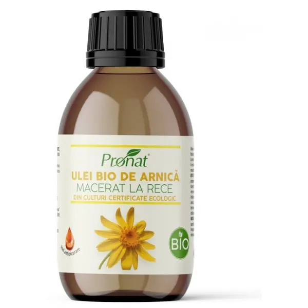Ulei BIO de Arnica Macerat la Rece, 100 ml, Pronat