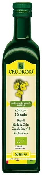 Ulei bio de rapiță, 500 ml, Crudigno